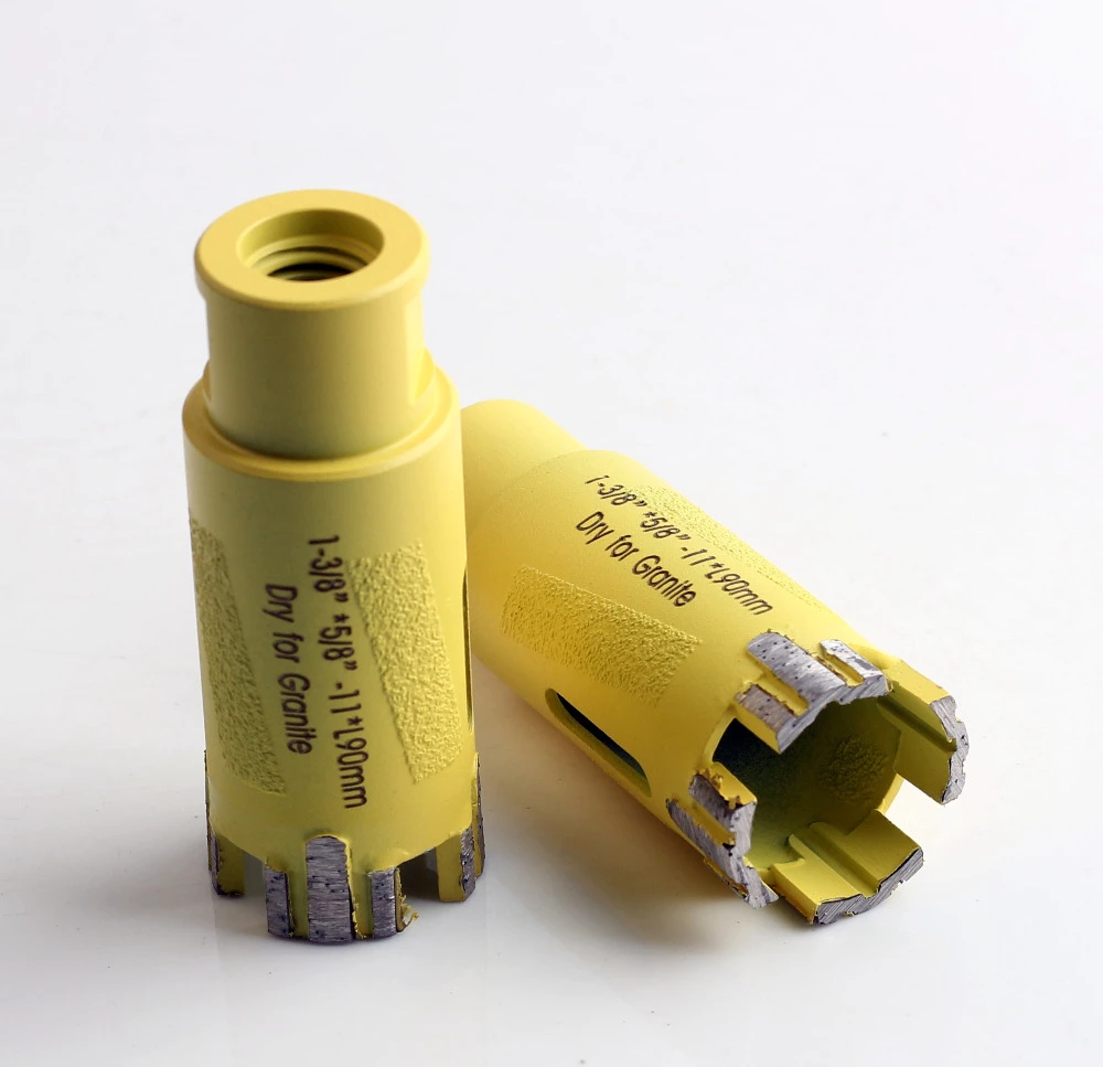 35mm diamond core drill bits for dry drilling stone with Vacuum Brazed