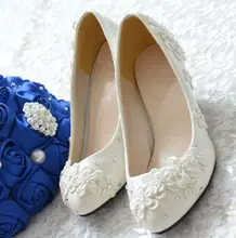 New coming fashion 2016 bridal shoes in stock quick shipping applique small flowers decoration brides shoe XNA 078