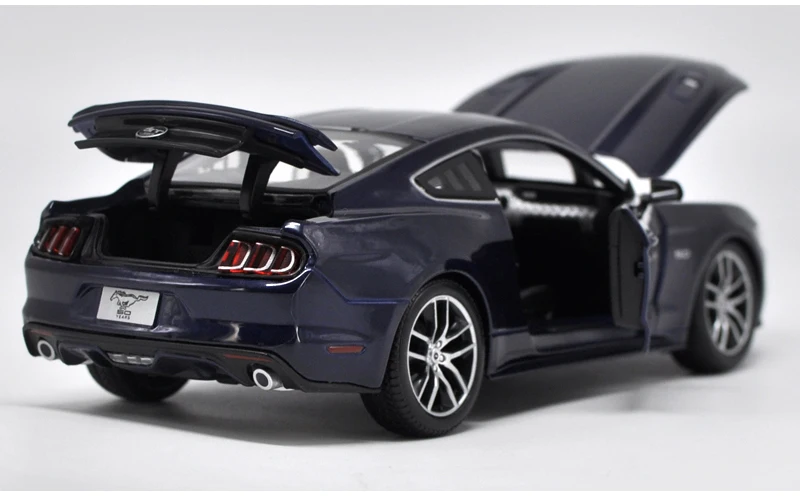 1:18 литая под давлением модель для Ford Mustang GT 5,0 Игрушечная машина из сплава миниатюрная коллекция подарок