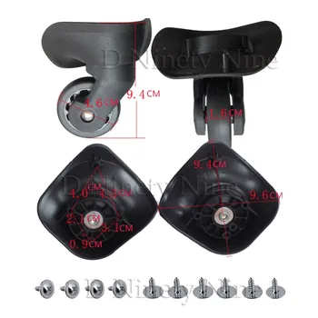 

2Pcs A-31 Luggage wheel Replacement Luggage Wheels Suitcase Wheels Repair Trunk box luggage Case Wheel Black Grey