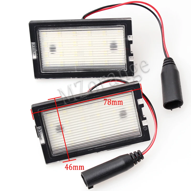 

1 Pair No error LED number plate light for Land Rover Freelander 2 New Car White Led License Plate Light Lamp
