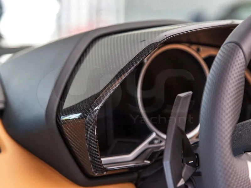 Автомобиль-Стайлинг сухой углерода Волокно приборов объемного подходит для 2011-2014 Aventador LP700 кластера Surround interiortrim