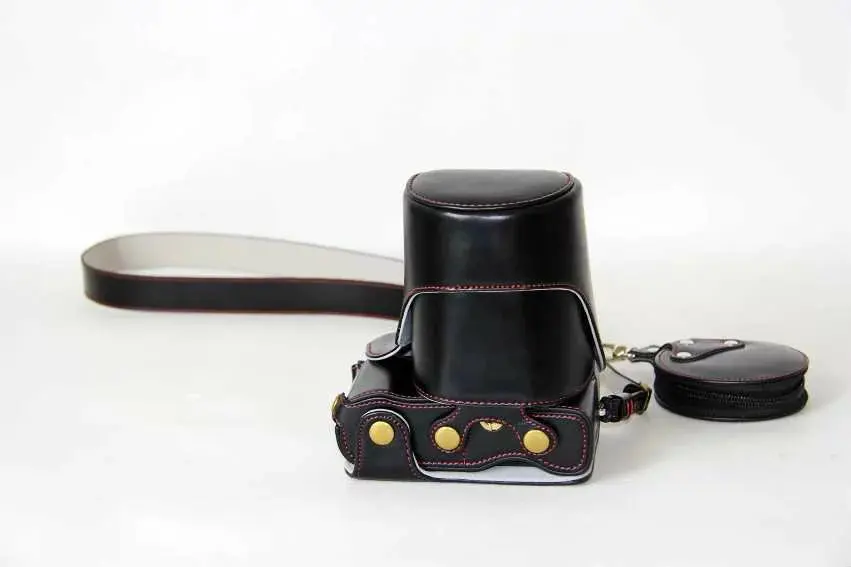 Кожаный чехол для цифровой камеры Panasonic GX85 GX80 GX 85 80 Wth черный/коричневый/кофейный