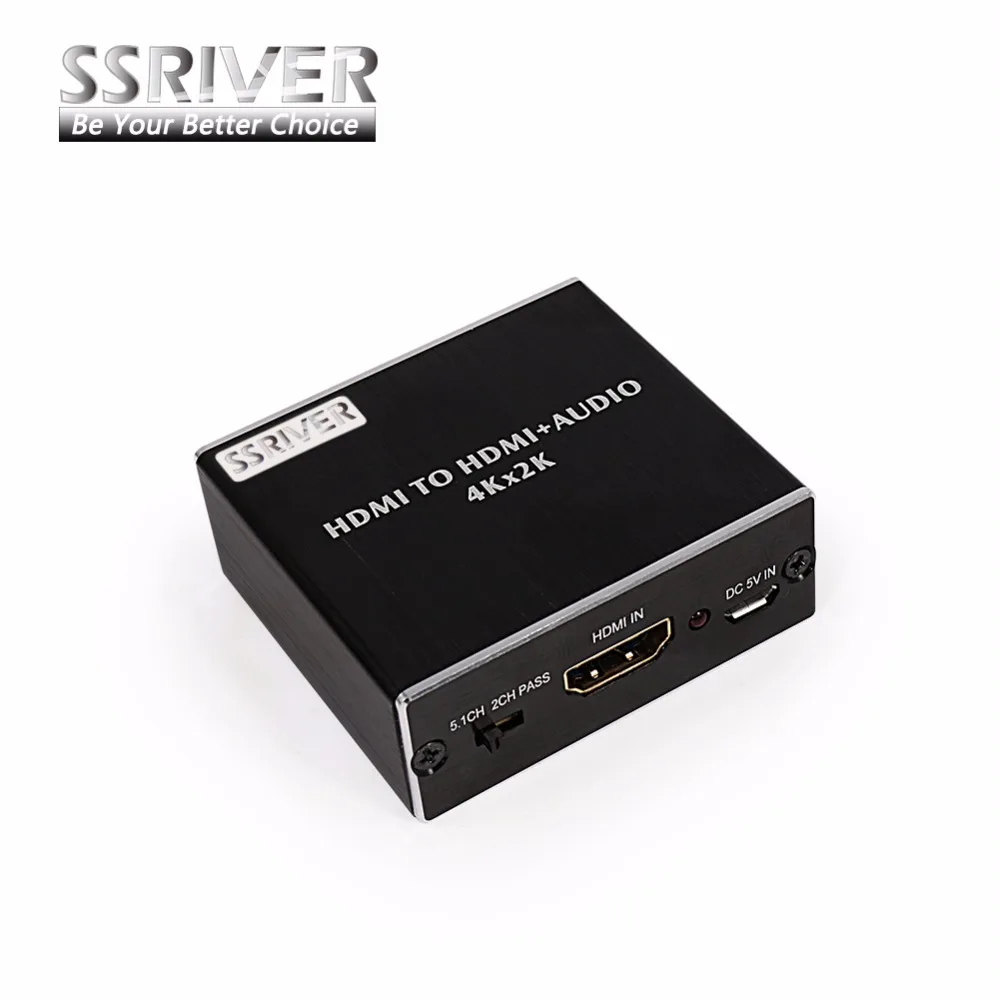 SSRIVER HDMI Audio Extractor HDMI to HDMI with Optical TOSLINK SPDIF 3 5mm Stereo Audio Extractor