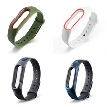 Correa colorida de silicona para Xiaomi Mi Band 2, accesorios para pulsera inteligente Mi Band 2