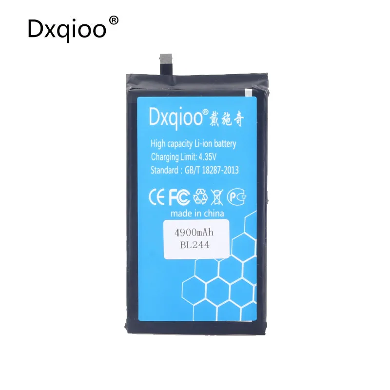 

Dxqioo AAAAA+ BL244 battery fit for lenovo P1 C58 C72 4900mah