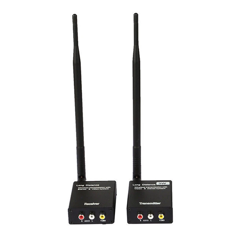 

Sainsonic MG-220 2.4GHz Wireless AV Sender TV Audio Video Transmitter Receiver DC12V 3W for CCTV Camera VCR Recorder DVD player