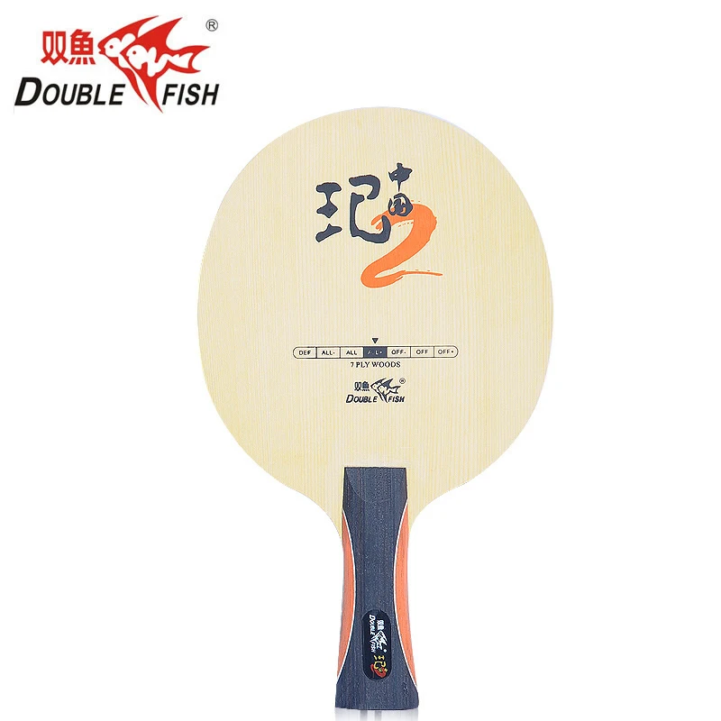 

Double fish China QI2 7-PLY cypress wood composite Carbon fiber all around professional table tennis racket blade racquet paddle