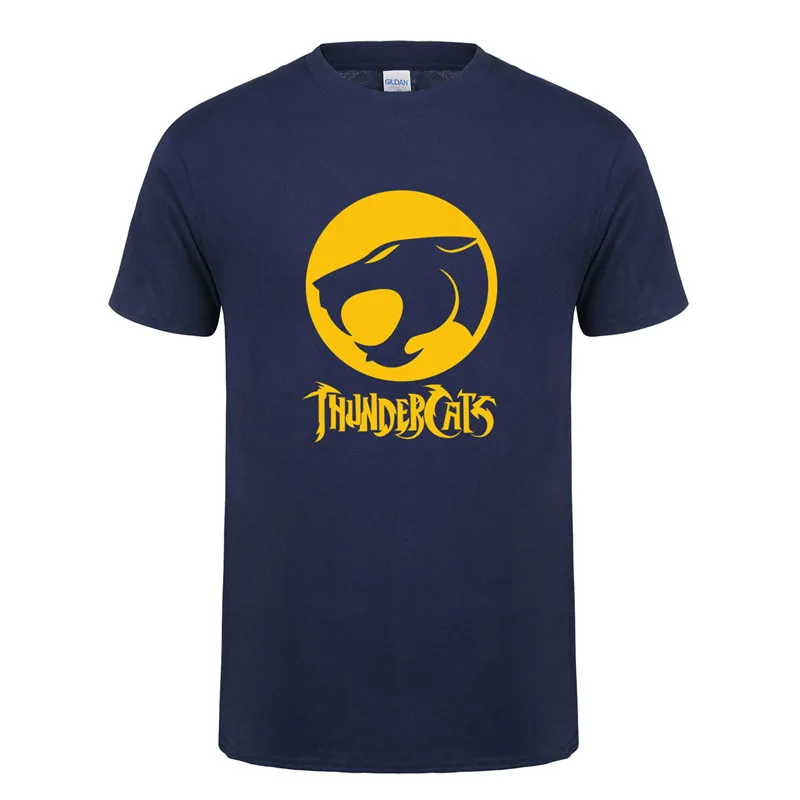 

New Anime Thundercats T Shirts Men Summer Short Sleeve O-Neck Cotton Man T-Shirt Fashion Cartoon Male Tops OZ-051