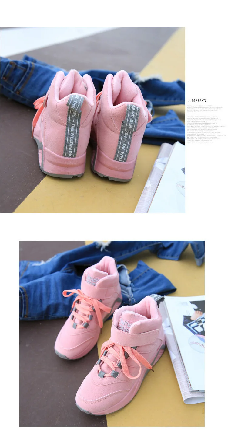 Новое поступление Женская зимняя спортивная обувь теплые кроссовки для бега розовые фиолетовые черные спортивные кроссовки из флиса