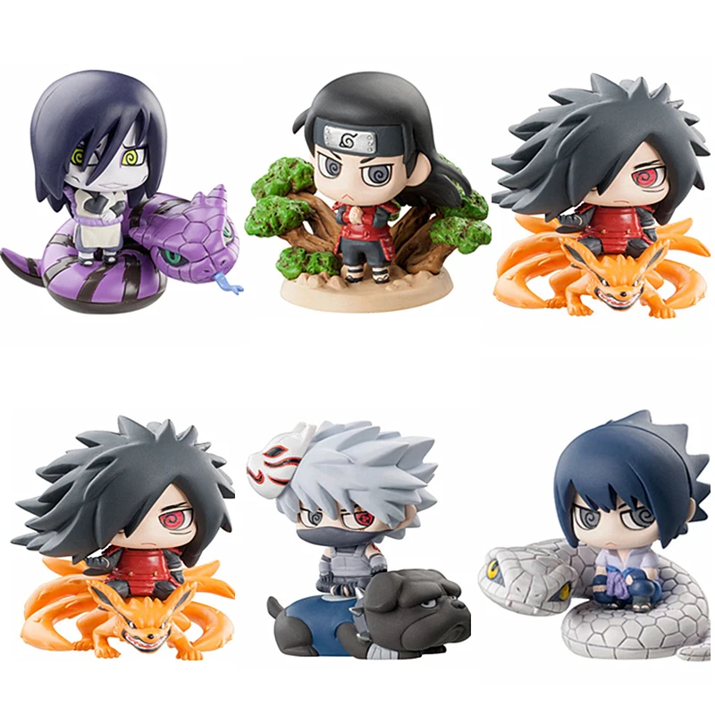 Shuukaku Naruto Shippuden kakahi Hatake Uchiha Sasuke Uzumaki Gaara Bijuu Kyubi Hokage Tobirama Фигурки игрушки модель куклы - Цвет: C In Bag