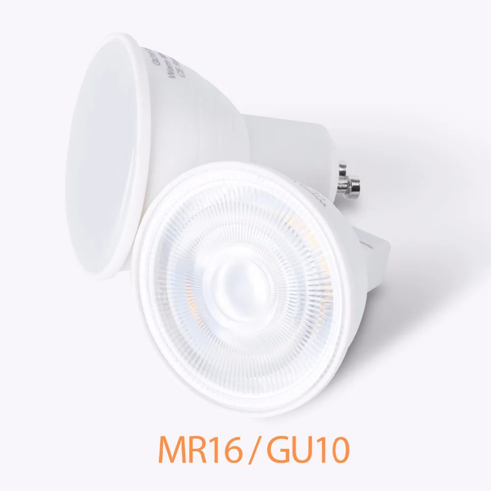 

Spot GU10 Led Downlight 230V lampara de techo Ultra Bright 5W 7W MR16 LED Spot Light Bulbs 180 Beam Angle Lighting Ceiling Lamp