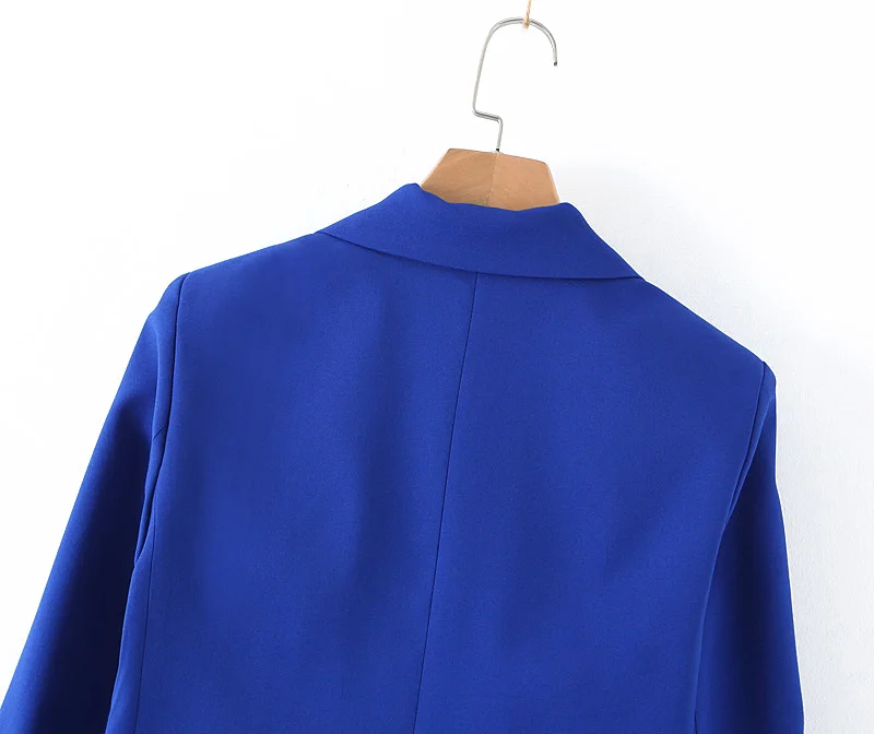 Best  2019 za actumn women's fashion jacket long sleeve causal outwear office lady pockets coat for femal