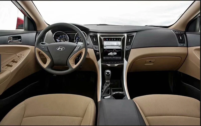 Четырехъядерный android 7,12 dvd-плеер автомобиля для hyundai sonata 2012- с tesla Стиль Сенсорный экран аудио стерео с радио, gps, wifi