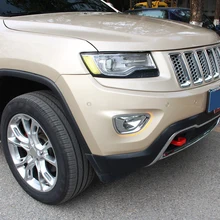 Подходит для Jeep Grand Cherokee ABS пластик передний противотуманный светильник накладка 2 шт. аксессуары наружные планки