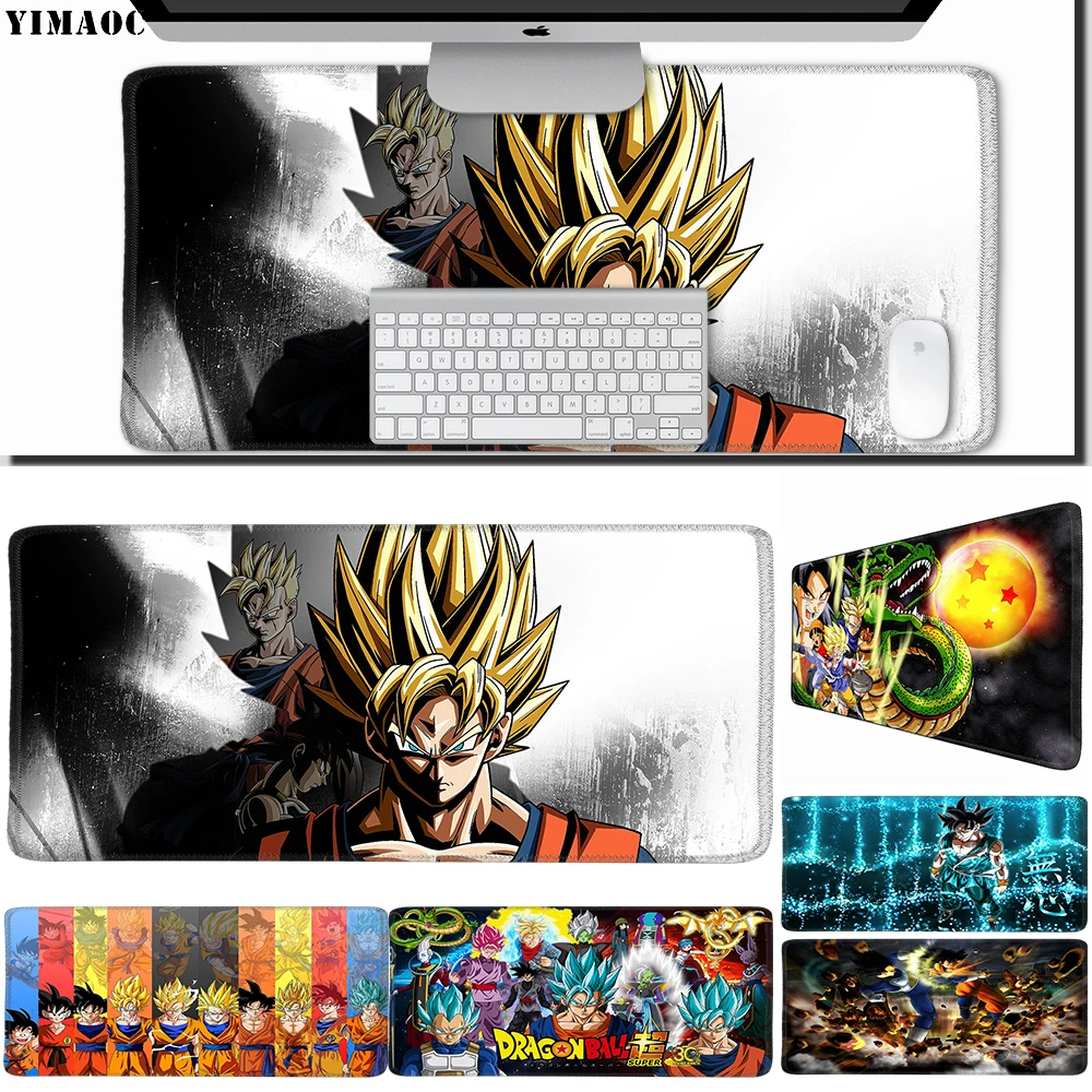 

YIMAOC 40*90 cm Large Mouse Pad Gamer Mousepad Rubber Gaming Desk Mat with Locking Edge Dragon Ball DragonBall z