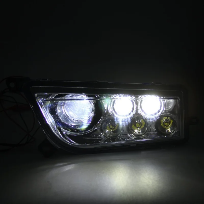 FADUIES Chrome Auto Accessories ATV LED Headlight kit LED Headlamp For Polaris Razor Push 1000 RZR XP 1000 (7)