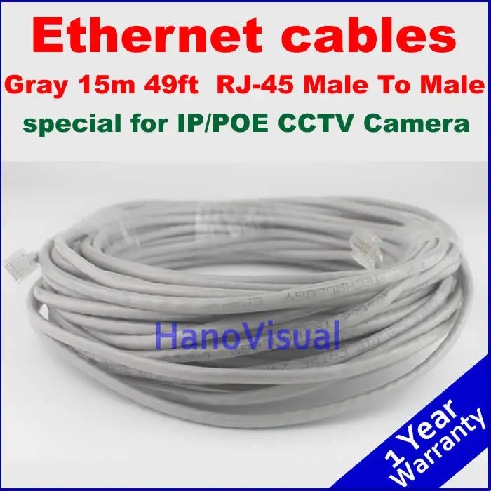 Best Price! CCTV Camera Accessories 15m 49ft RJ45 CAT5 LAN Net