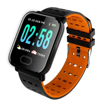 

A6 Waterproof Color Screen Smart Wristband Heart Rate Monitor Fitness Tracker Blood Pressure Smartwatch For Android IOS