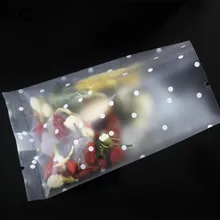 100 шт./лот стерилизационные упаковки Пластик печенье, выпечка сумки, торта Печенье Подарочная Конфета Пластик мешки для упаковки, ювелирные изделия, Чай прозрачный чехол