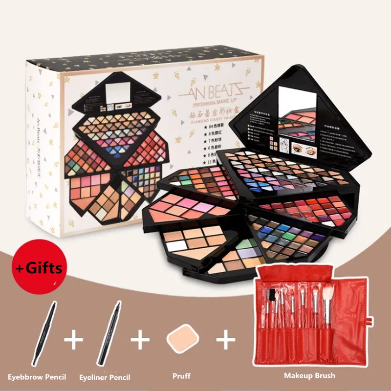 New Brand Diamond Case makeup kit,Fashion cosmetics set,Beauty gift,Grooming powder Concealer,Magic Eyebrow, Charming eyeshadow New Brand Diamond Case makeup kit,Fashion cosmetics set,Beauty gift,Grooming powder Concealer,Magic Eyebrow, Charming eyeshadow