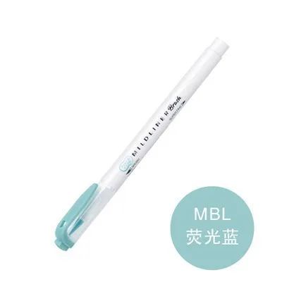 1 шт. японская Зебра mildliner цвет WFT8 Кисть ручка креативное моделирование двуглавый маркер ручка пуля школьные принадлежности кавайи - Цвет: WFT8 MBL