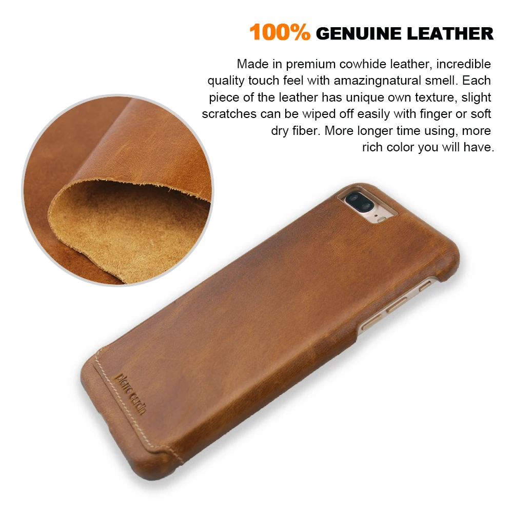 imágenes para Pierre Cardin originales Caso de la Marca de Lujo Genuino Cubierta de Cuero Para Apple iPhone 7/7 Plus Casos Ultra Thin de Nuevo Caso para el iphone 7 imágenes para Pierre Cardin originales Caso de la Marca de Lujo Genuino Cubierta de Cuero Para Apple iPhone 7/7 Plus Casos Ultra Thin de Nuevo Caso para el iphone 7