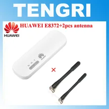 Разблокированный huawei E8372 E8372h-153 E8372h-608 с антенной 2 шт 150 м LTE USB Wingle LTE 4G USB WiFi модем автомобильный wifi PK E3372