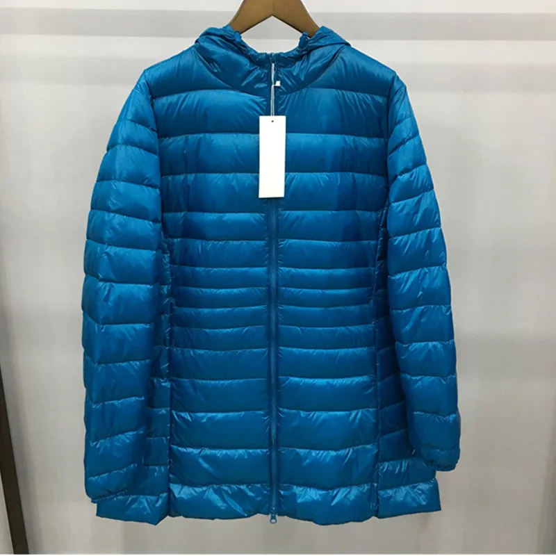 YAGENZ Oversized Thin Down Jackets Parka Winter Jacket Womens Clothes Hooded Cotton Coat 12 Colors Long Coat Plus size S-7XL 209