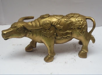 

christmas decorations for home+ Metal crafts Chinese brass Carved Cow Statue, Home Decoration Metal OX Sculpture