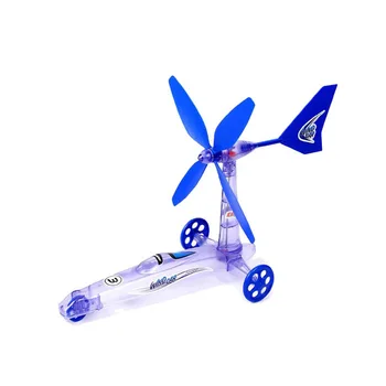 

Novelty DIY assembled toys wind power car model,children's educational scientific Experiment Green Energy Removable car toy