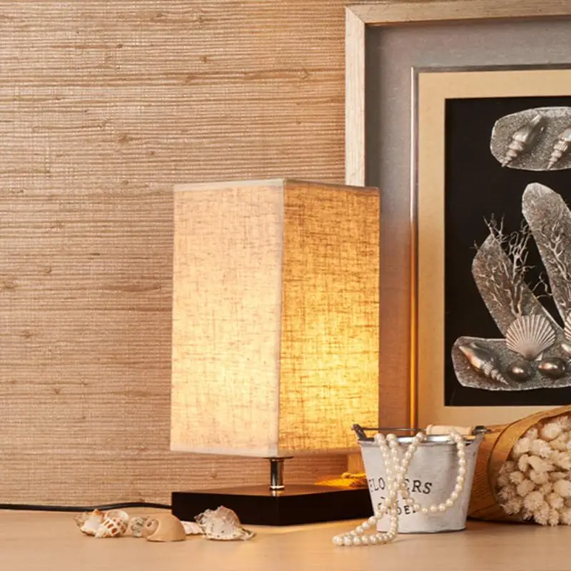 

Light Cover 220V square Home Dimmable Modern Desk Night Nightstand 3 Way Table Bedside Light Lamp Cover US/UK/EU/AU Plug #11