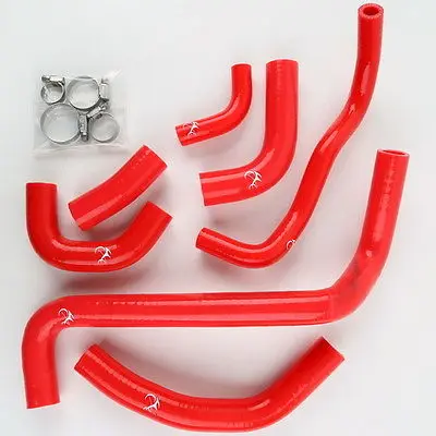 Силиконовый радиатор CoolerHose+ зажимы для Honda CBR600RR CBR 600RR 2003-2004 мотоцикл 3 цвета - Цвет: Red