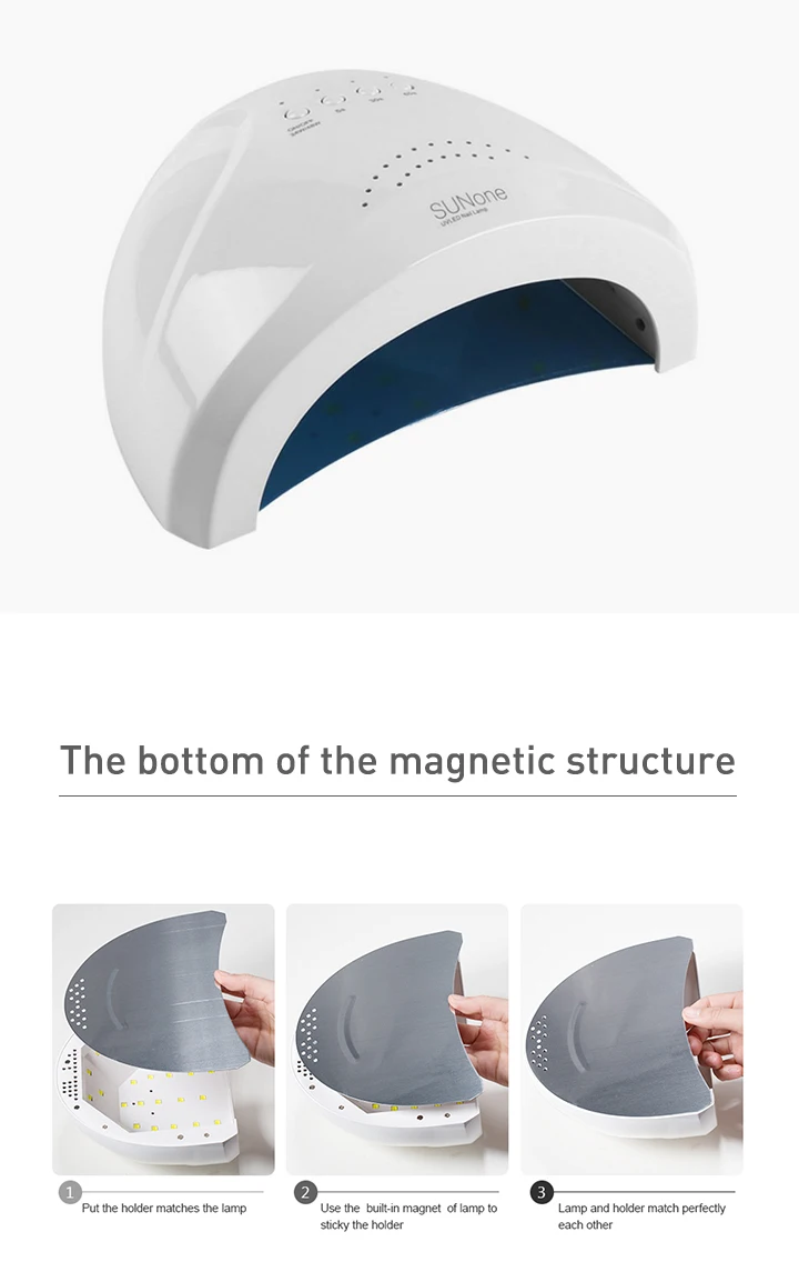 Получи гель-лак бесплатно Купи 48 W SUNONE профессиональная ЛЕД УФ лампа сушилка маникюра гель лака быстрая сушка ногтей 3-7 дней из Россия