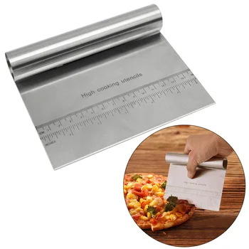 

Pizza Dough Scraper Stainless Steel Baking Pastry Spatulas Fondant Cake Cutter Tools Dropshipping FAS