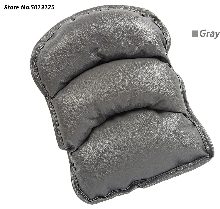 Автомобильный кожаный подлокотник, коврик для подушки, автомобильная консоль, коробка, колодки, автомобильный подлокотник, верхняя крышка для Ford Escape Kuga 2013 - Название цвета: Gray