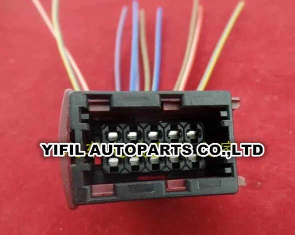 10 Pin/Way AMP Car Headlamp Light Assembly Harness