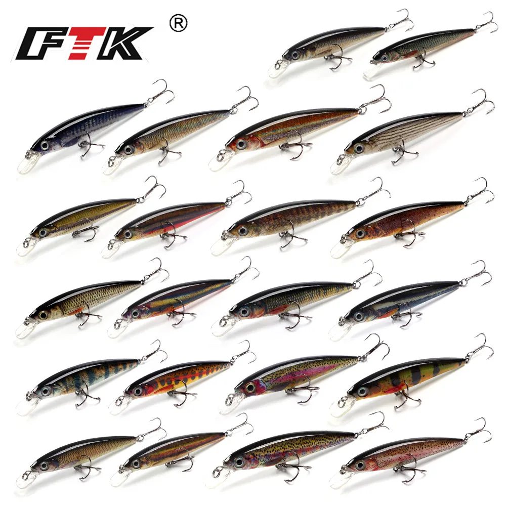 

Fishing Lure 1PC Minnow 12g 100mm Wobbling Minnow Floating Lure Hard Bait Fishing Wobblers