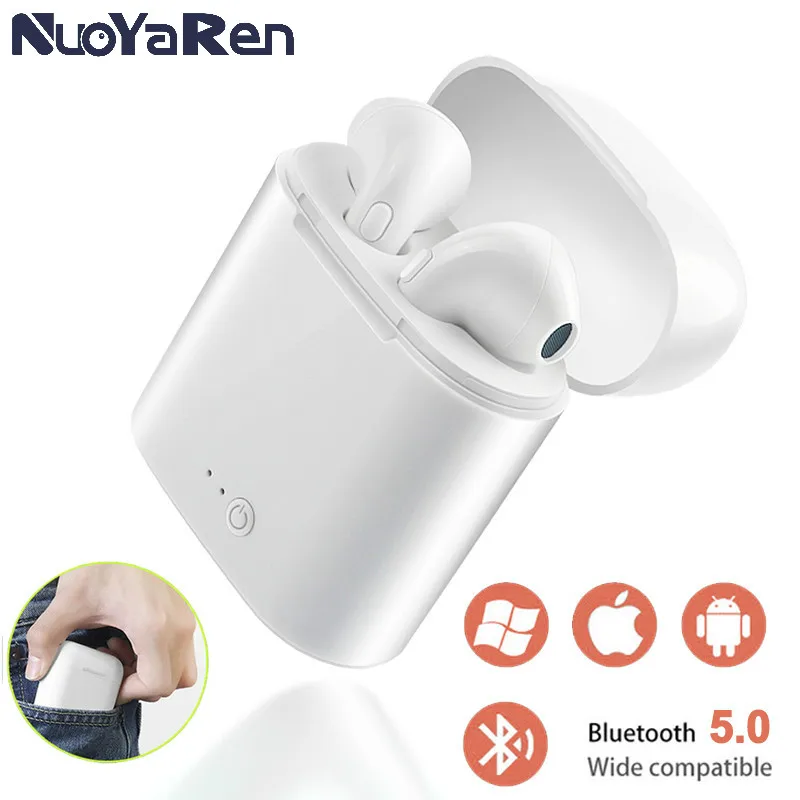 I7s Tws Bluetooth наушники мини беспроводные спортивные свободные с зарядной коробкой