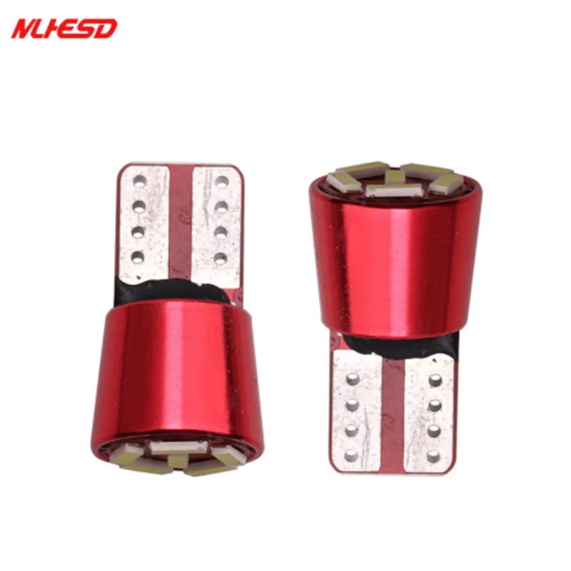 

10Pcs T10 W5W 194 LED Canbus Clearance Lights Pure White 6000K 6 SMD 4014 Error Free For Auto Interior Dome Lamp DC12V