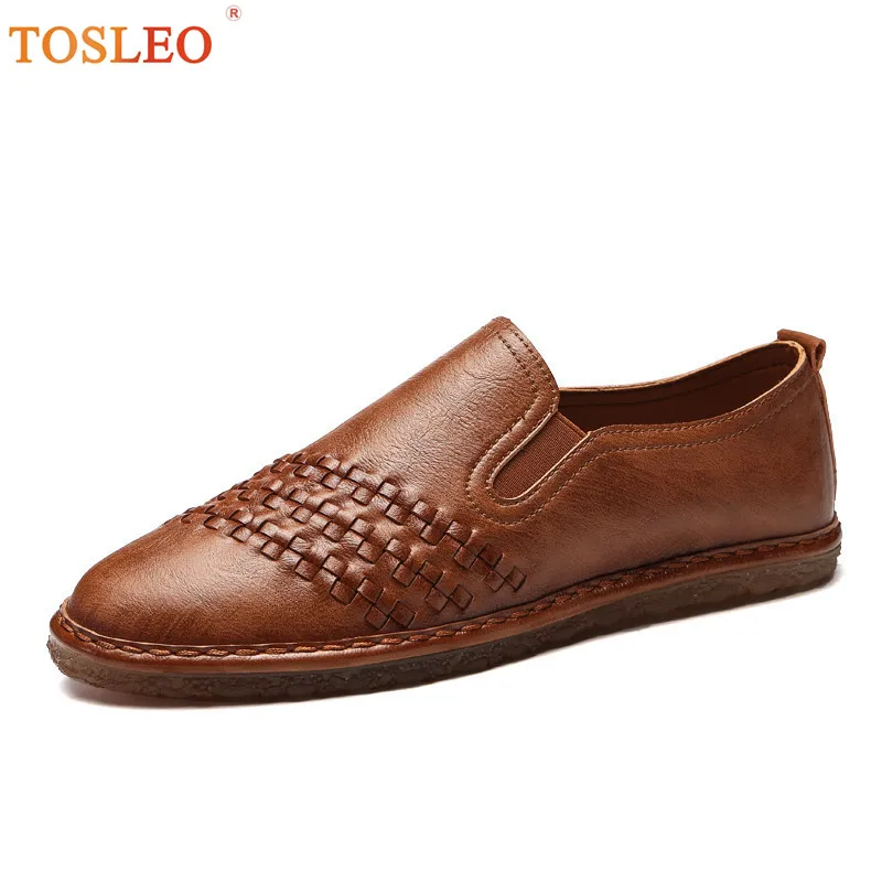 

Handmade Men Leather Shoes Slip On 2018 Soft Leather Shoes Men Comfortable New Men Shoes