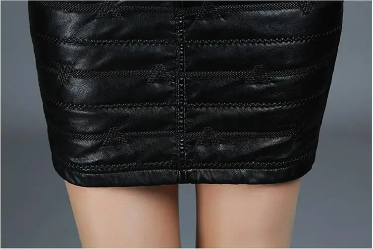 Новые осенние и зимние модные повседневные сексуальные юбки размера плюс ампир Брендовые женские черные мини юбки Одежда 79109