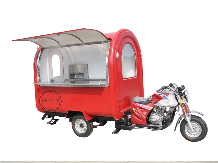 

Commercial outdoor Food truck mobile Beverage Kiosk Motorcycle snack Cart