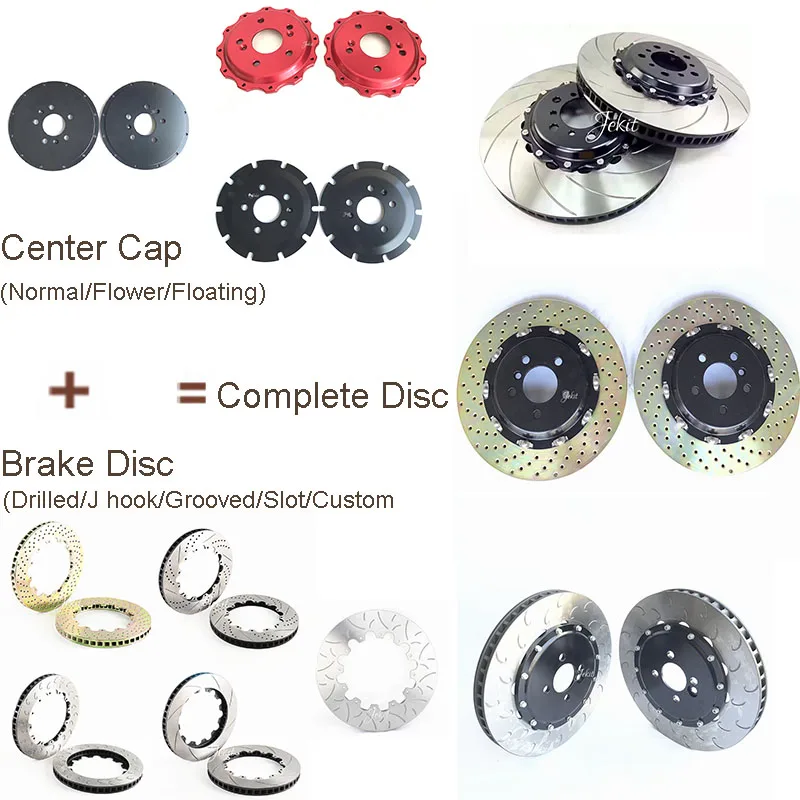 Brake disc with center cap