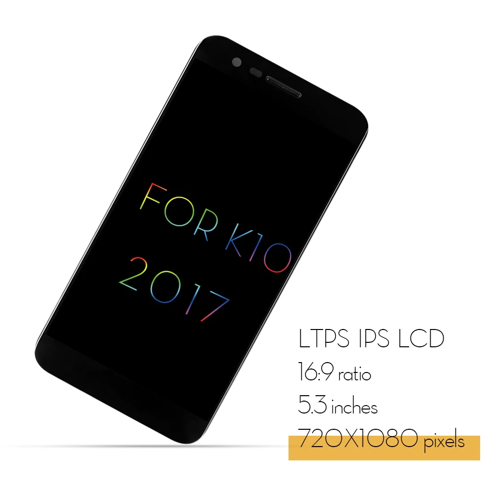 5 3 '񟡰x720 LCD для LG k10 2017 M250 M250N M250E M250DS ЖК дисплей сенсорный экран дигитайзер рамка