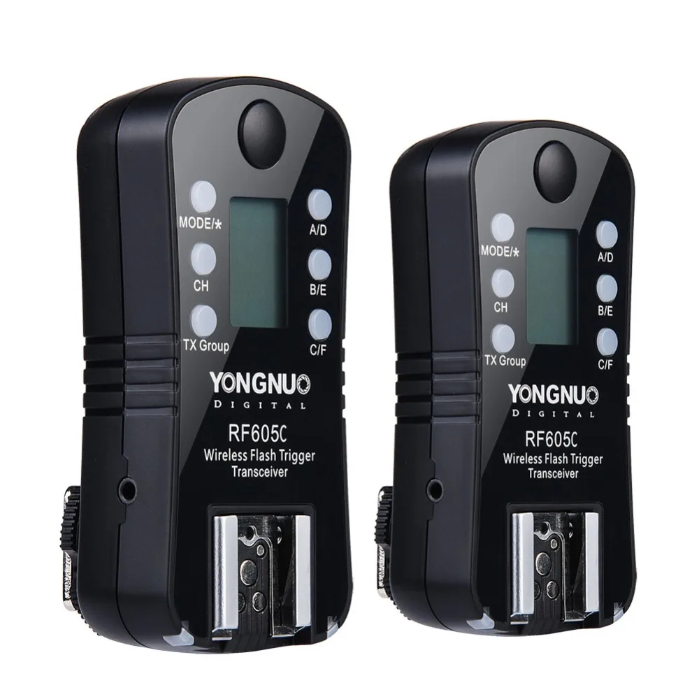 Original YONGNUO RF-605 RF605C RF 605C RF605 C Wireless Flash Trigger for Can*n Camera upgrade version of RF-603II Original YONGNUO RF-605 RF605C RF 605C RF605 C Wireless Flash Trigger for Can*n Camera upgrade version of RF-603II