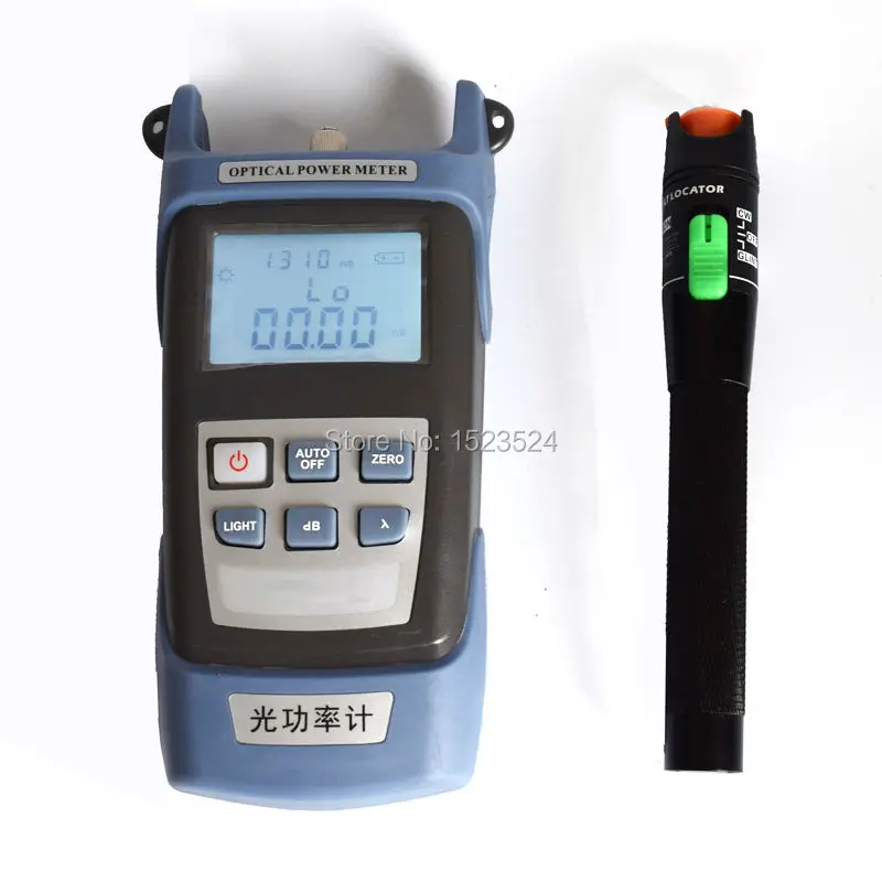 

High Precision -70~+10dBm Handheld Fiber Optical Power Meter + Visual Fault Locator 30mw 20-30km