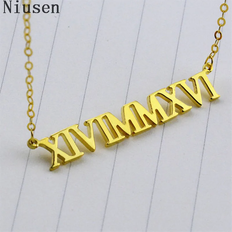Gold-Silver-Color-Custom-Name-Necklace-Personalized-Roman-Numeral-Wedding-Date-Necklaces-Bridesmaid-Gift-Handmade-Customized_副本