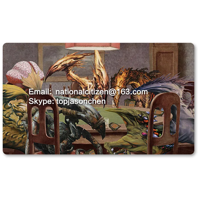 

Many Playmat Choices -Slivers Playing Poker- MTG Board Game Mat Table Mat for Magical Mouse Mat the Gathering