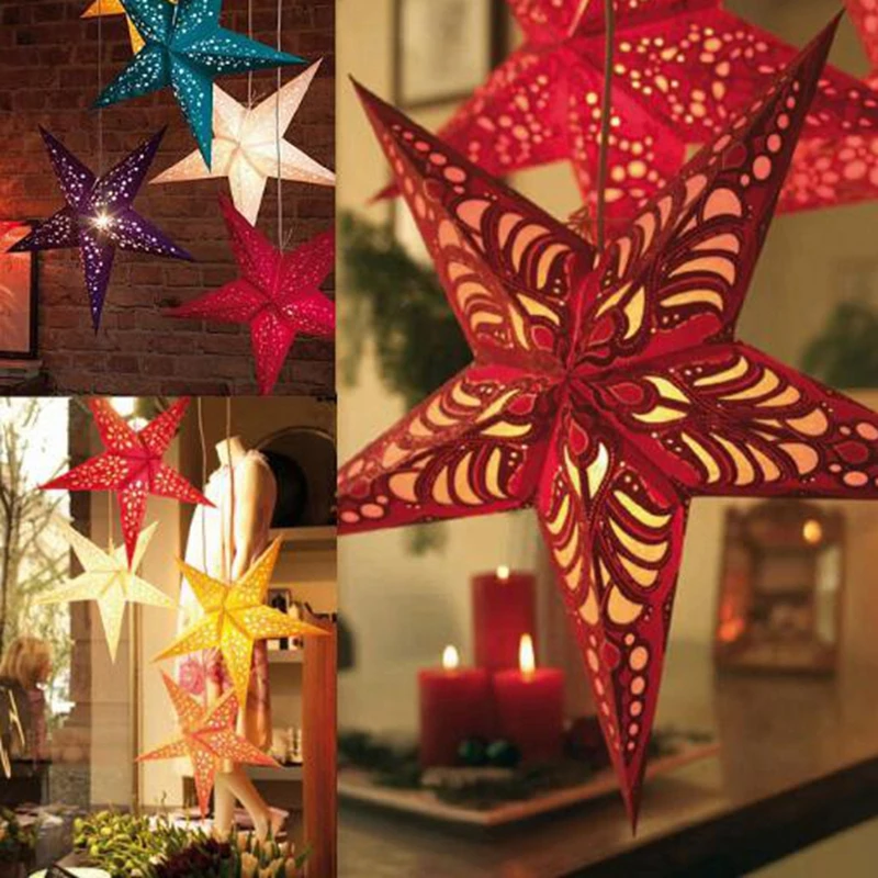 5pcs 304045cm lampshade paper lamp shade pentacle pentagram chimney christmas decorations christmas - Wholesale Christmas Decorations 5pcs 304045cm lampshade paper lamp shade pentacle pentagram chimney christmas decorations christmas - Wholesale Christmas Decorations